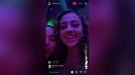 malu trevejo kissing|Malu Trevejo Kisses Beautiful Girl At The Club Live On IG